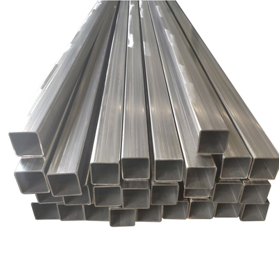 Pipa Persegi Stainless Steel Disesuaikan 201 321 904L 316L 100mm