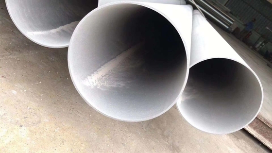 304 Stainless Steel Welded Pipe Round Tube Dengan 600 Grit Polished Standar ASTM A554