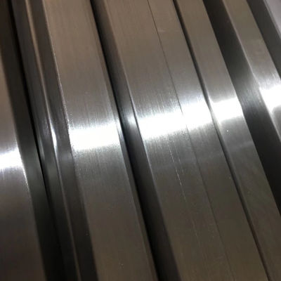 ASTM A312 304 Pipa Persegi Panjang Stainless Steel 1.2mm Tebal 180 Grit Dipoles